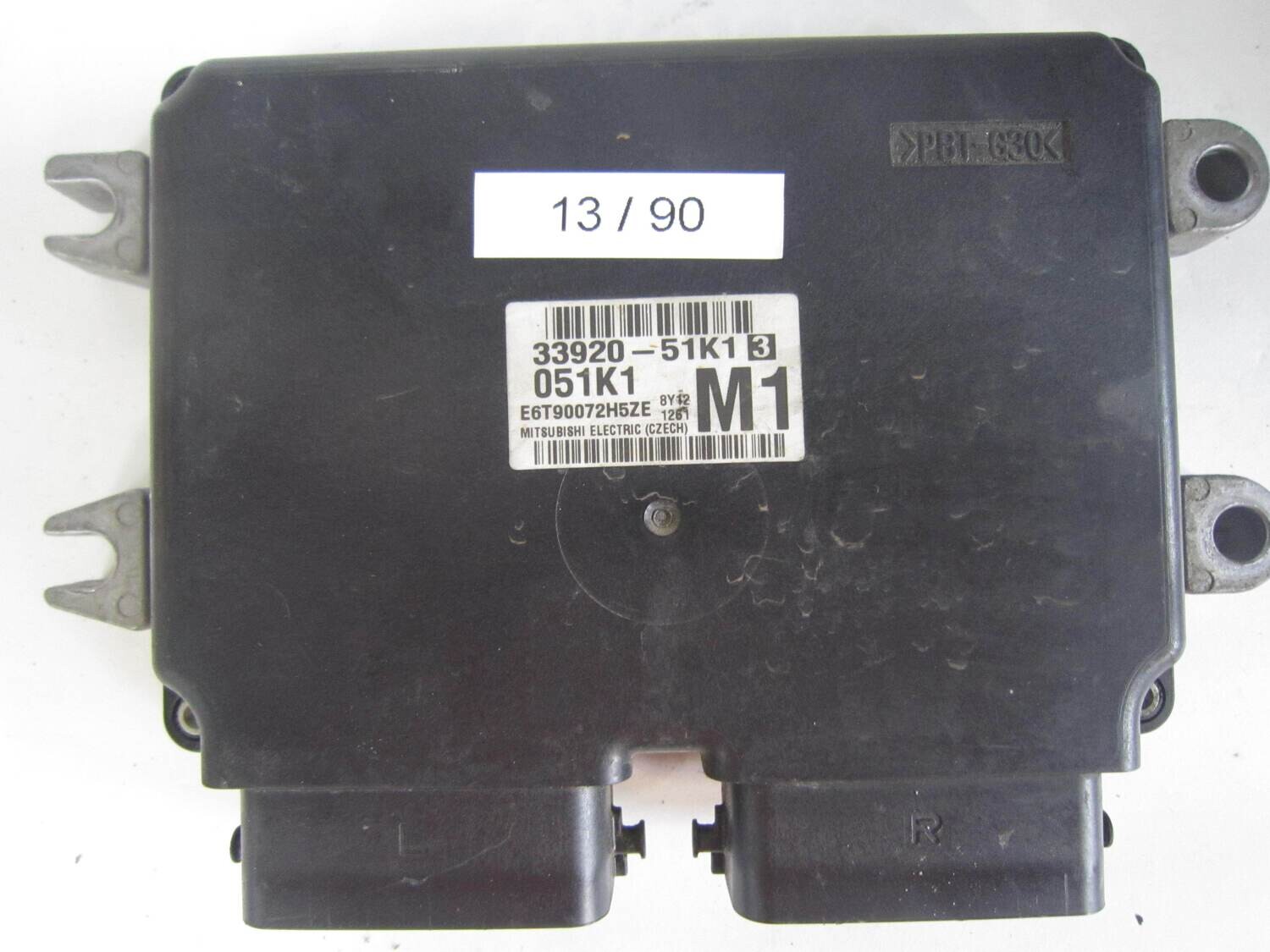 13-90 Centralina Motore Opel 33920-51K13 051K1 E6T90072H5ZE Benzina AGILA 1.2
