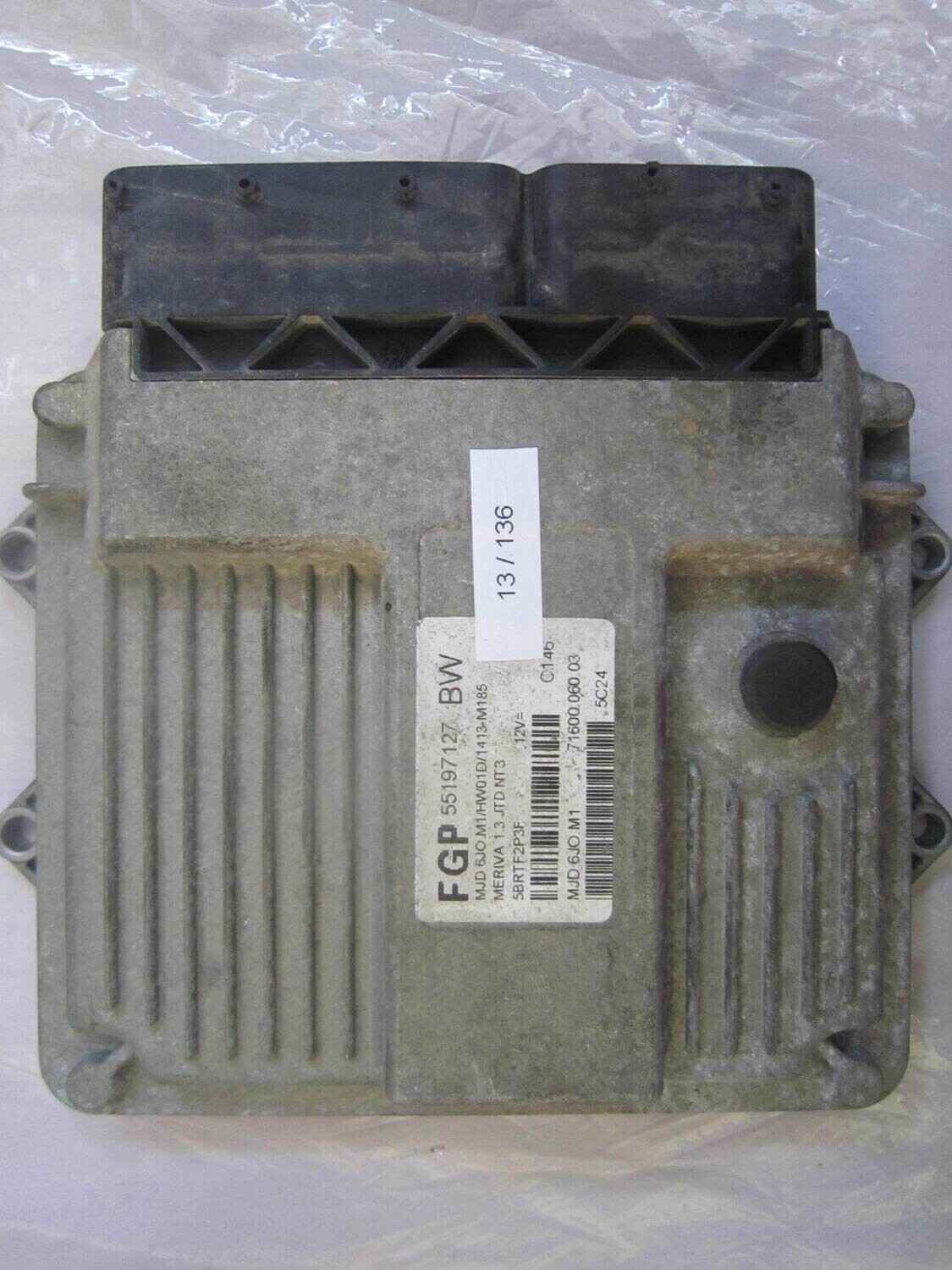 13-136 Centralina Motore Magneti Marelli 55197127 71600.060.03 7160006003 MJD 6JO M1 OPEL Diesel MERIVA