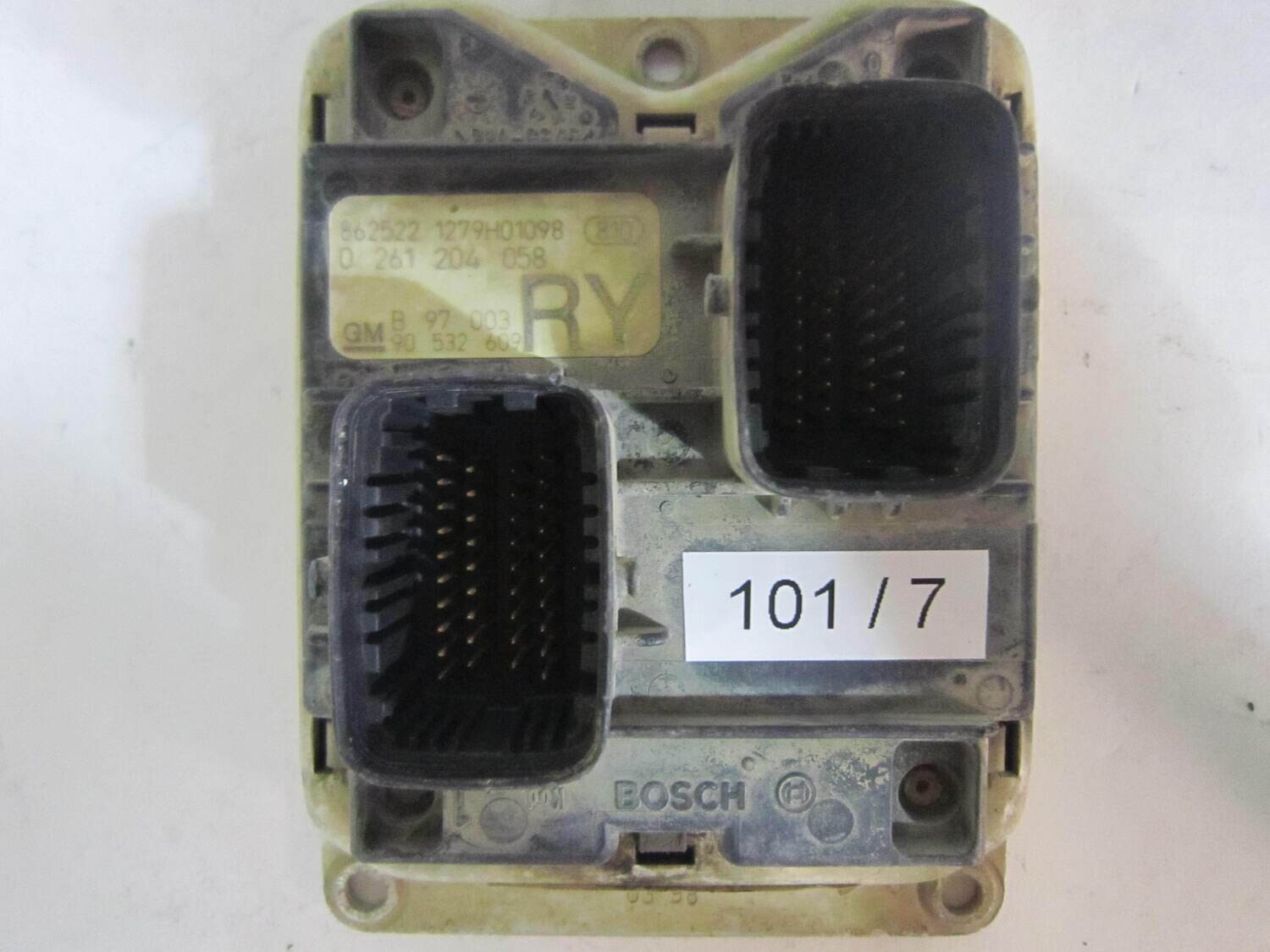 101-7 Centralina Motore Bosch 0 261 204 058 0261204058 862522 1279H01098 90 532 609 RY OPEL Benzina CORSA 1.0