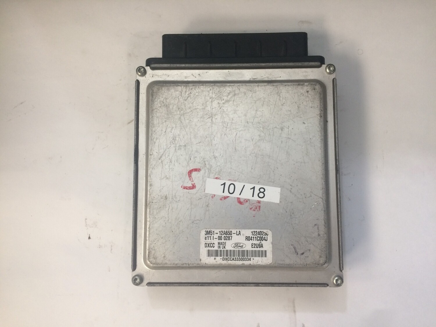 10-18 Centralina Motore Ford 3M5112A650LA R0411C004J DXCC 12240250 FORD  FOCUS 1.8 TDCI