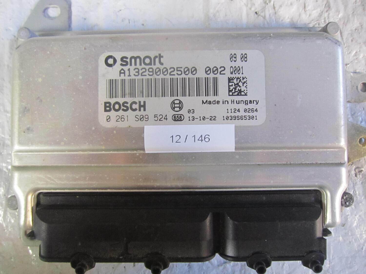 12-146 Centralina Motore Bosch 0 261 S09 524 0261S09524 A1329002500 1039S65301 SMART Benzina FORTWO 451 1.0