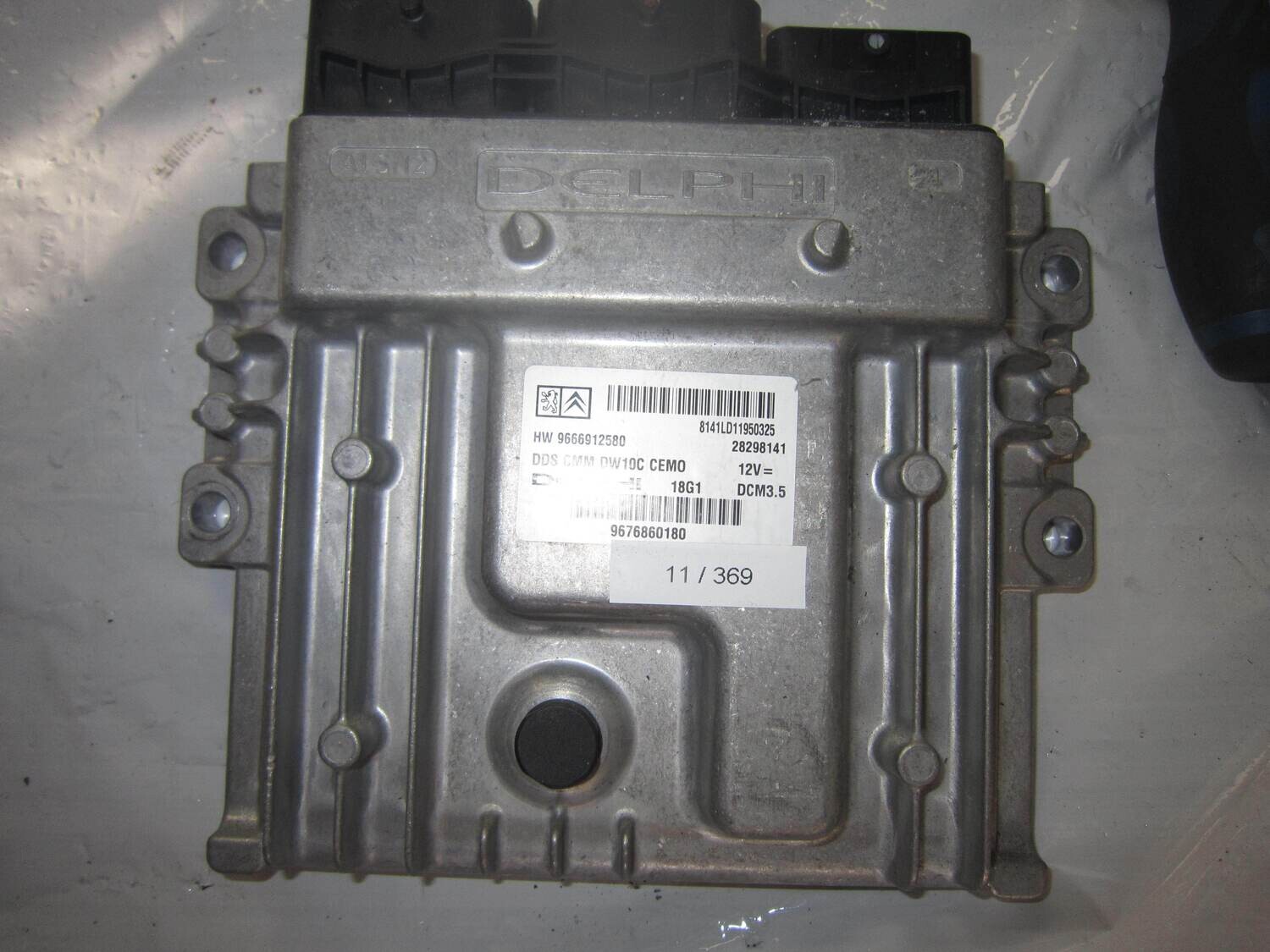 11-369 Centralina Motore Delphi 28298141 HW 96669112580 HW96669112580 DDS CMM DW10C CEMO 9676860180 DCM3.5 CITROEN / PEUGEOT Diesel VARIE