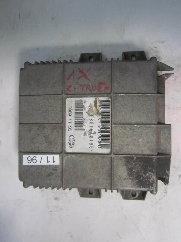 11-96 Centralina Motore Magneti Marelli G6.11 0B01 G6110B01 9610191080 16078014 CITROEN / PEUGEOT Benzina 106 205 AX 1.1