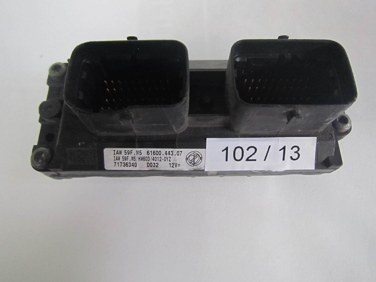 102-13 Centralina Motore Magneti Marelli 71736340 61600.443.07 6160044307 D032 IAW 59F.M5 ALFA ROMEO / FIAT / LANCIA Benzina YPSILON 1.2