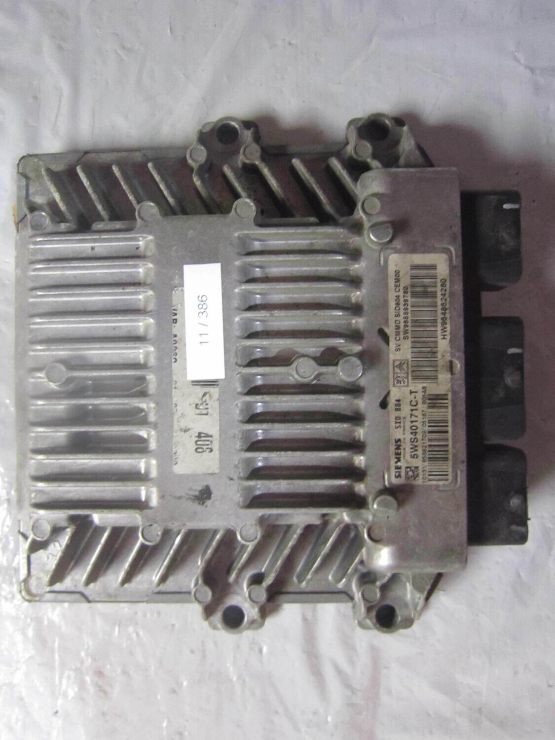 11-386 Centralina Motore Siemens 5WS40171C-T 5WS40171CT 9655939780 9648624280 SID 804 CITROEN / PEUGEOT Diesel 1007