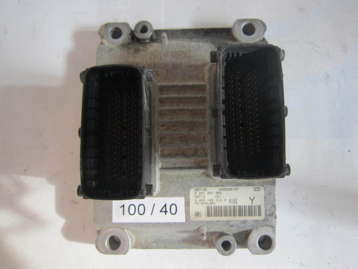 100-40 Centralina Motore Bosch 0261207905 0 261 207 905 0 055 180 315 0 00551803150 ME73H4L001  1039S00107    ALFA ROMEO / FIAT / LANCIA  ypsilon