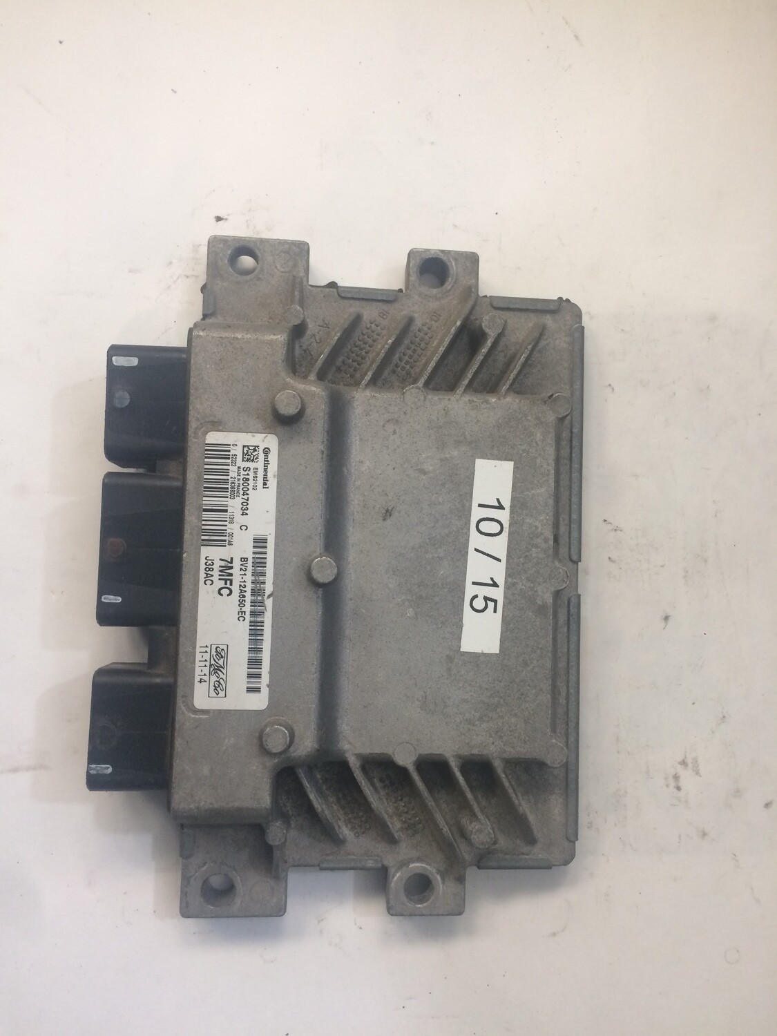 10-15 Centralina Motore Continental S180047034C S180047034 C Bv21-12a650-ec Bv2112a650ec 7MFC J38AC 7MFCJ38AC     FORD  Fiesta 1.2 '11 STJB
