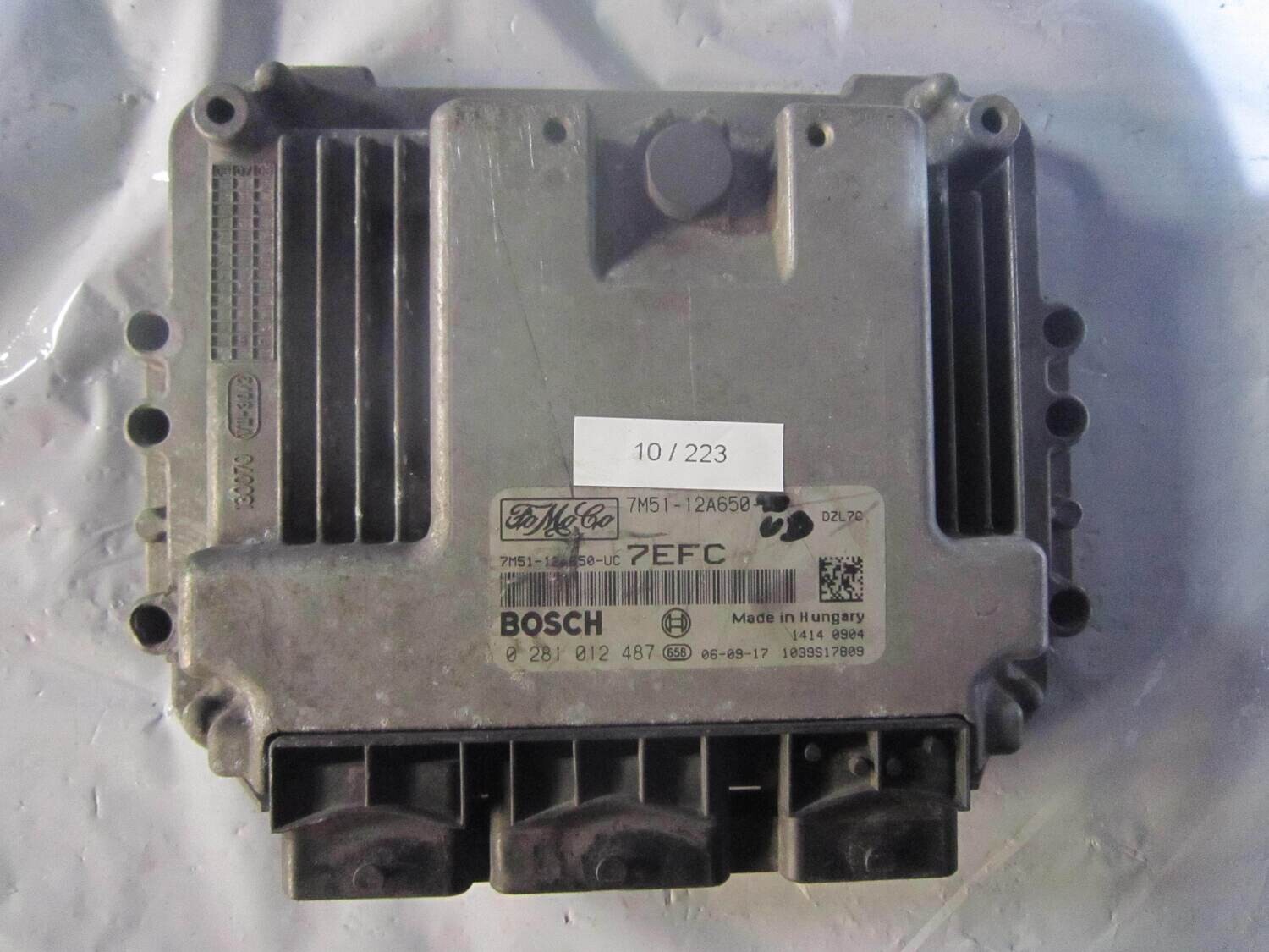 10-223 Centralina Motore Bosch 0 281 012 487 0281012487 7M51-12A650-JC 1039S17809 7EFC  FORD DIESEL FOCUS