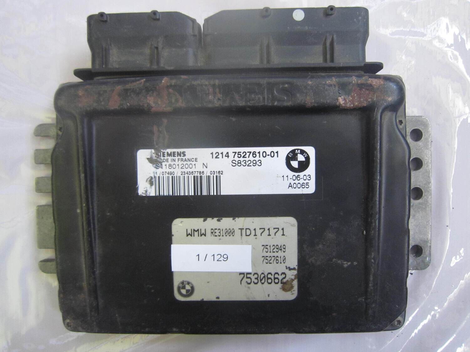 1-129 Centralina Motore Siemens S118012001 N S118012001N 7530662 1214 7527610-01 MINI Benzina ONE 1.6