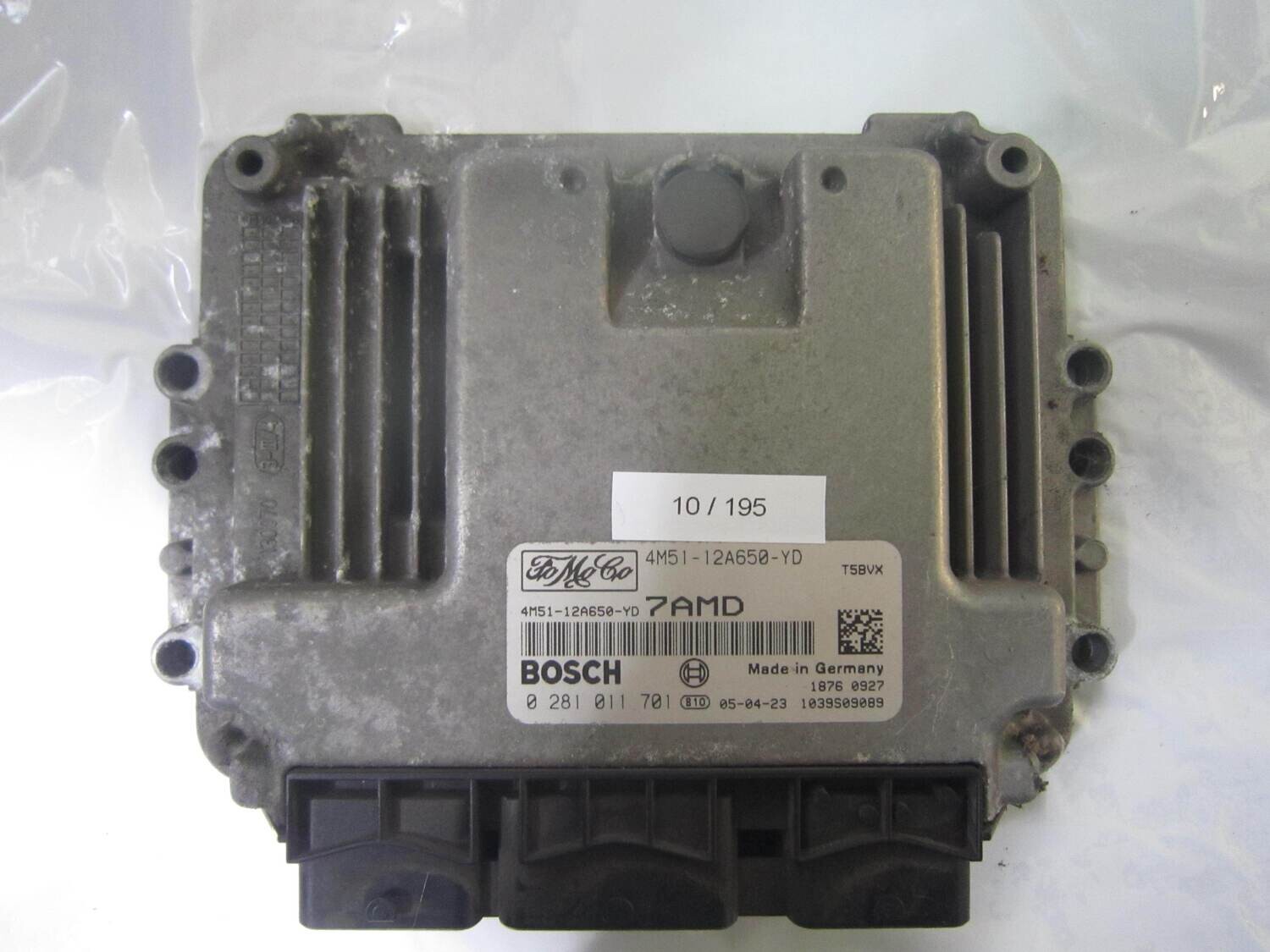 10-195 Centralina Motore Bosch 0 281 011 701 0281011701 4M51-12A650-YD 4M5112A650YD 1039S09089 7AMD FORD Diesel FOCUS 1.6