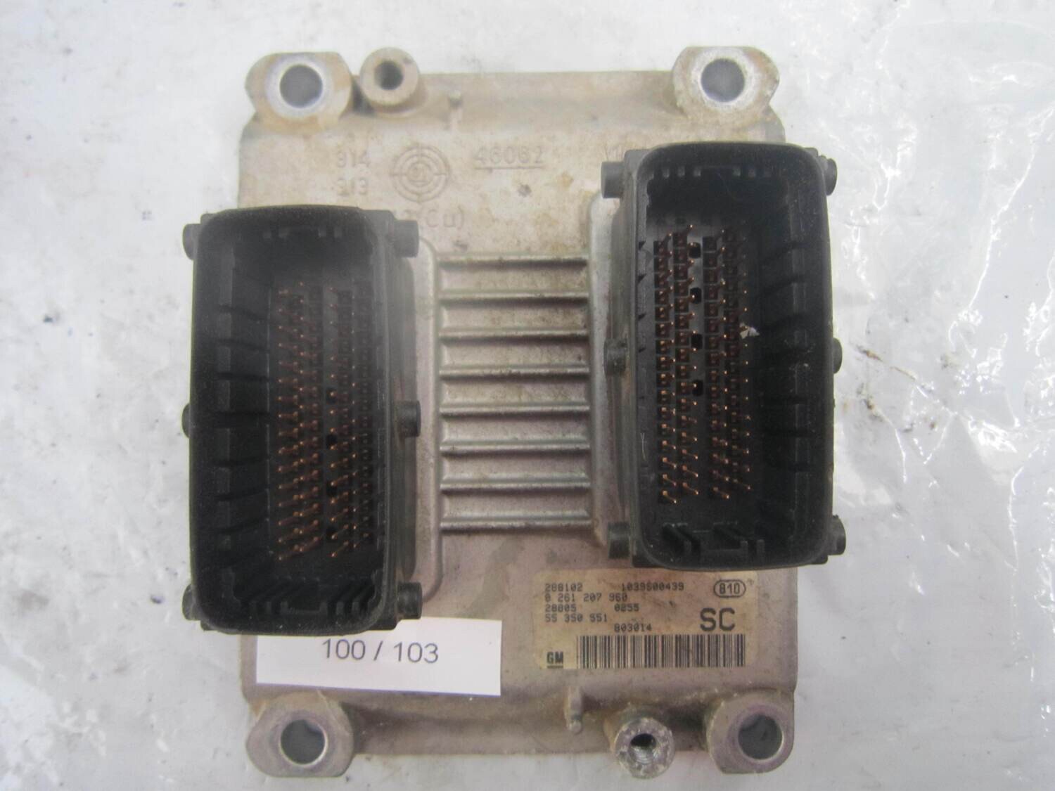 100-103 Centralina Motore Bosch 0 261 207 960 0261207960 55 350 551 1039S00439   OPEL BENZINA CORSA