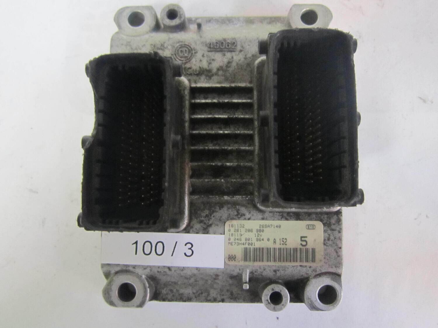 100-3 Centralina Motore Bosch 0261206980 0 261 206 980 0 046 801 964 0 00468019640 26SA7140  ME73H4F001    ALFA ROMEO / FIAT / LANCIA  PUNTO 1.2