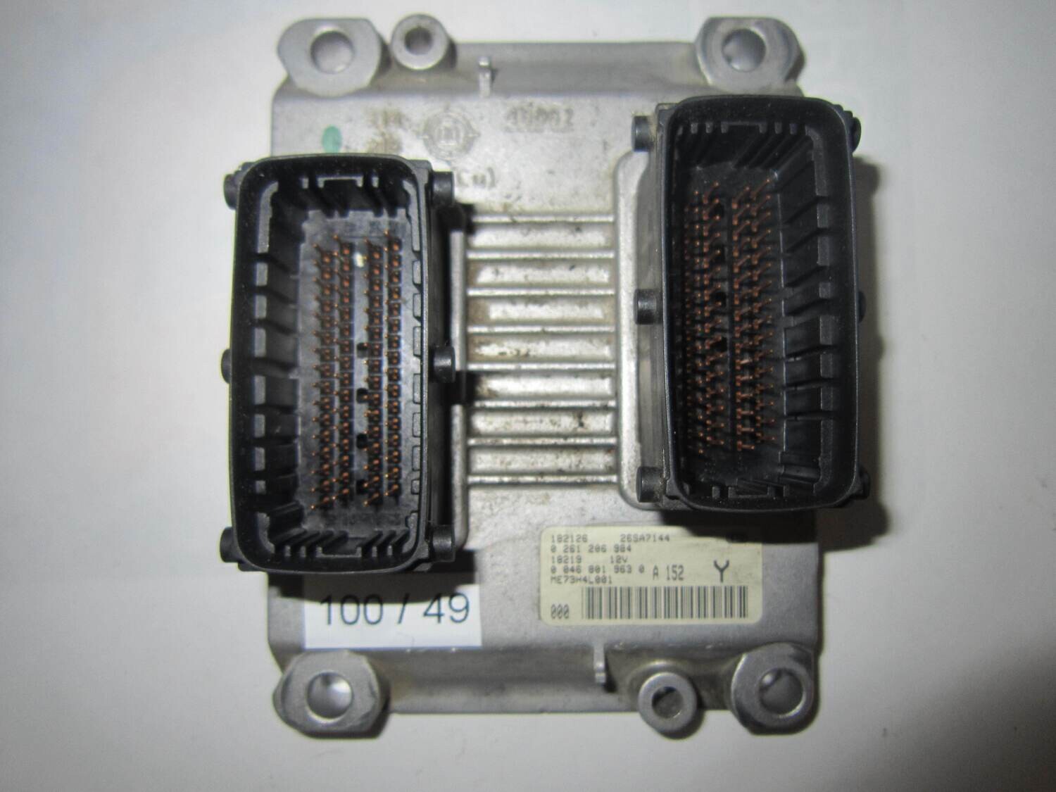 100-49 Centralina Motore Bosch 0261206984 0 261 206 984 0 046 801 963 0 00468019630 26SA7144  ME73H4L001    ALFA ROMEO / FIAT / LANCIA  YPSILON
