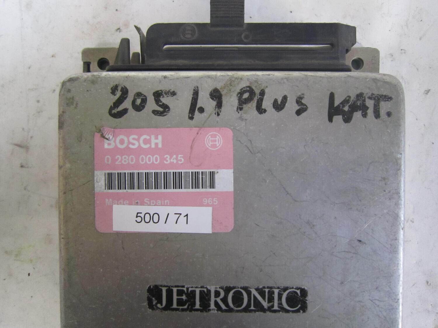 500-71 Centralina Motore Bosch 0280000345 0 280 000 345         CITROEN / PEUGEOT  205