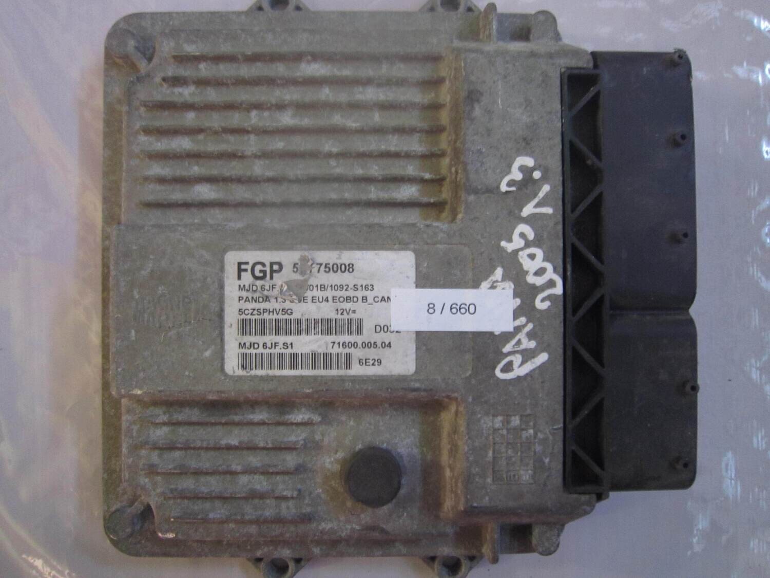 8-660 Centralina Motore Magneti Marelli 51775008 MJD 6JF.S1 MJD6JFS1 71600.005.04 HW01B/1092-S163 ALFA ROMEO / FIAT / LANCIA Diesel PANDA 1.3