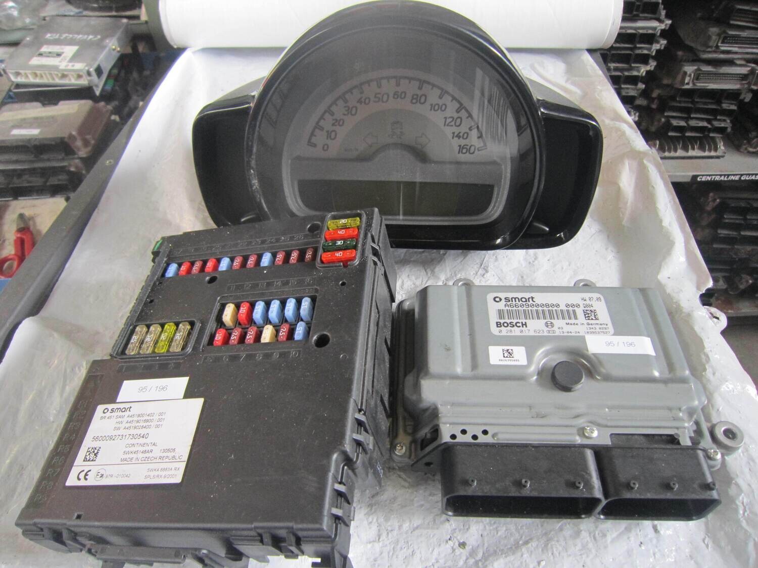 95-196 Kit Motore SMART 0281017623 A6609000800 5WK45148R A4519001402 / 001 A4519003700/001 Diesel FORTWO 451 1.0