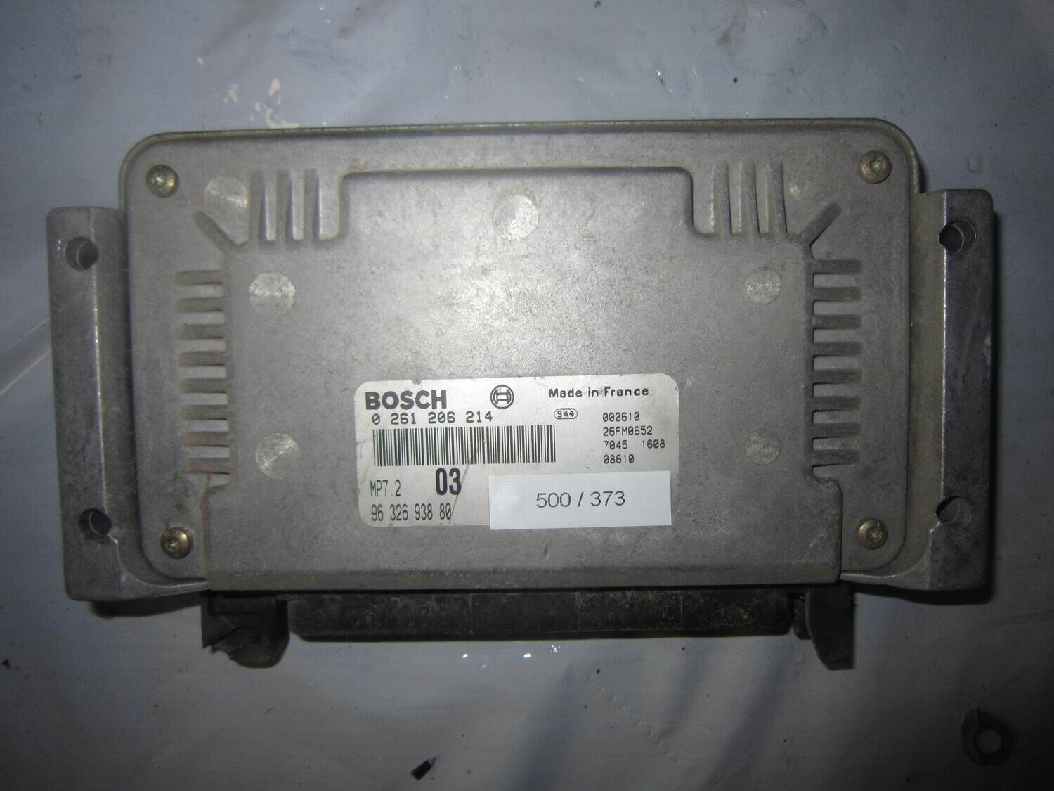 500-373 Centralina Motore Bosch 0 261 206 214 0261206214 96 326 938 80 26FM0652 MP7.2  CITROEN / PEUGEOT BENZINA XSARA PICASSO