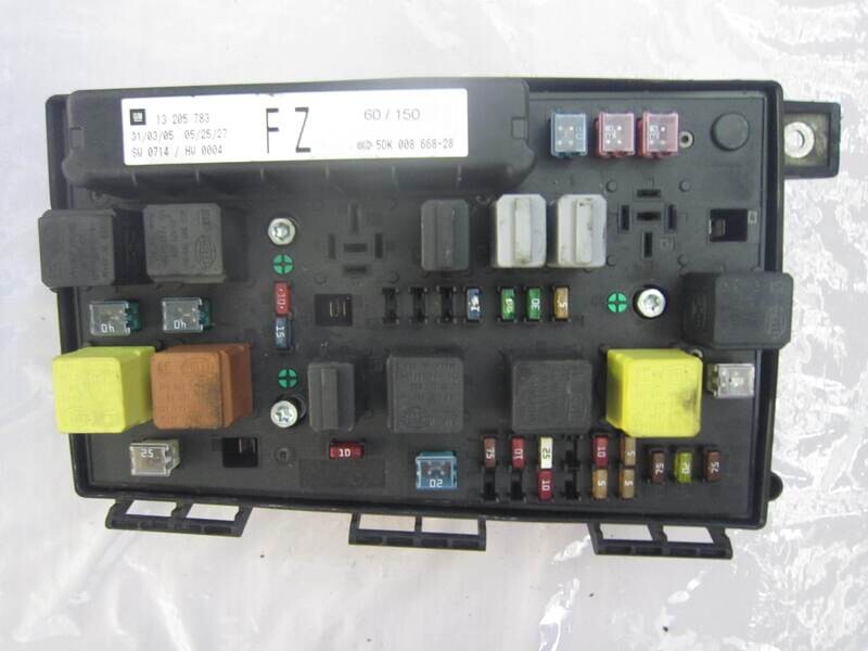 60-150 Scatola Fusibili Gm 13 205 783 13205783 FZ SW 0714 HW 0004 OPEL Diesel ASTRA