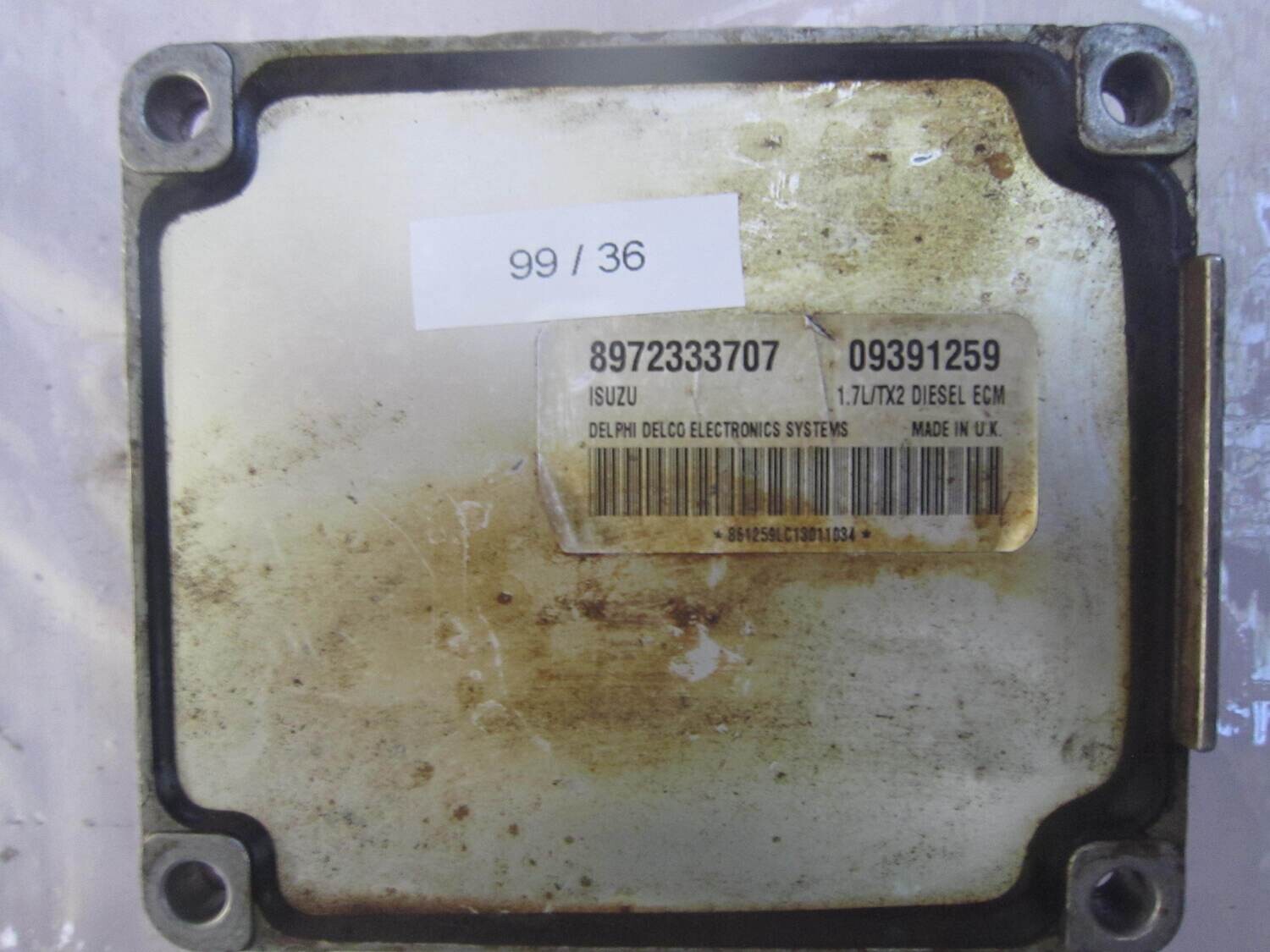 99-36 Centralina Motore Delphi 8972333707 09391259 1.7L/TX2 OPEL Benzina VARIE