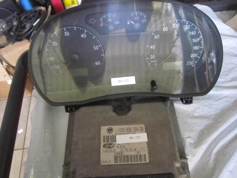 95-172 Kit Motore Volkswagen 110 080 124 001A 110080124001A 036 906 034 DD 036906034DD 61600.663.02 IAW4MU.DD Benzina POLO