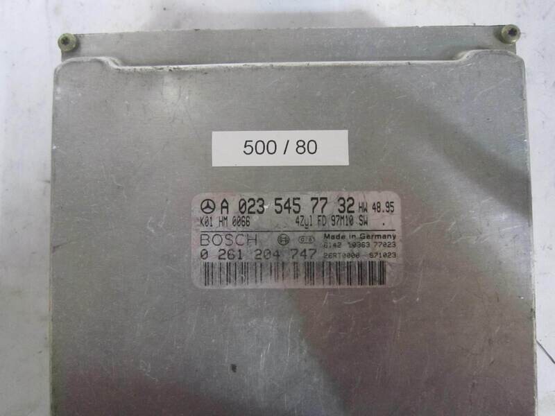 500-80 Centralina Motore Bosch 0261204747 0 261 204 747 A 023 545 77 32 A0235457732 K01 HM0066 K01HM0066 4ZJ1FD97M10    MERCEDES BENZ  CLK  /  SLK