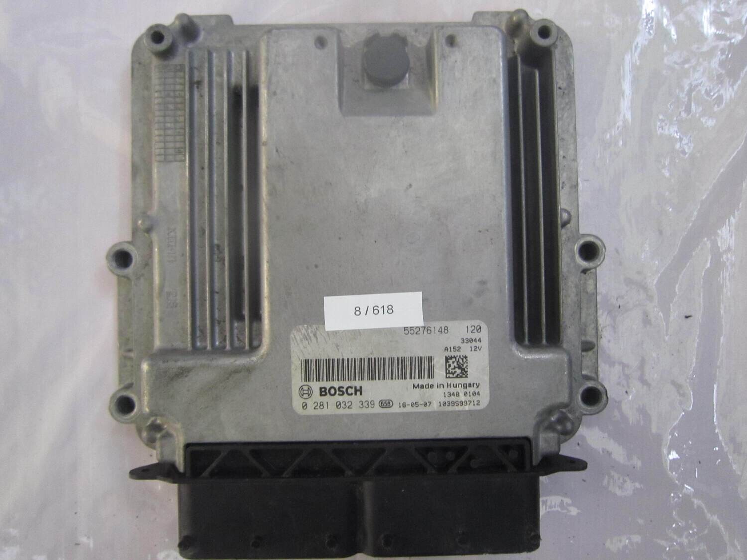 8-618 Centralina Motore Bosch 0 281 032 339 0281032339 55276148 1039S99712 ALFA ROMEO / FIAT / LANCIA Diesel 500 1.3