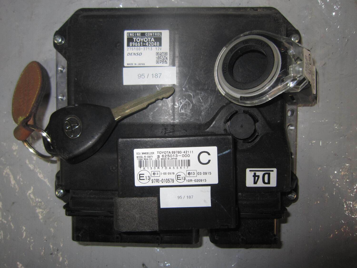 95-187 Kit Motore Toyota 89661-42D40 8966142D40 275100-3713 2751003713 89780-42111   625013-000 89783-42020 626712-000 Diesel RAV 4
