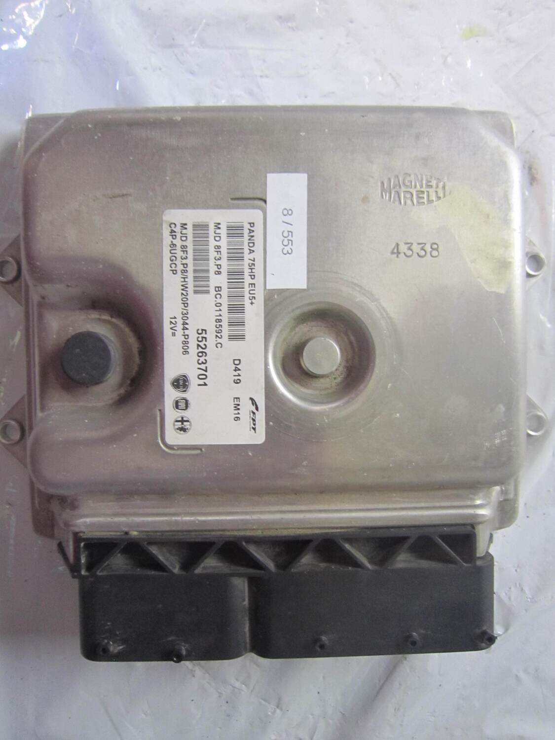 8-553 Centralina Motore Magneti Marelli 55263701 MJD 8F3.P8 MJD8F3P8 BC.0118592.C PANDA 75HP EU5+ HW20P/3044-P806 ALFA ROMEO / FIAT / LANCIA Diesel PANDA