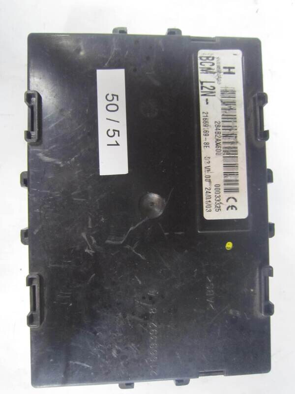 50-51 Body Computer Johnson Controls 284B2AX600 BCM L2N BCML2N 21669169-8E NISSAN Diesel MICRA 1.5