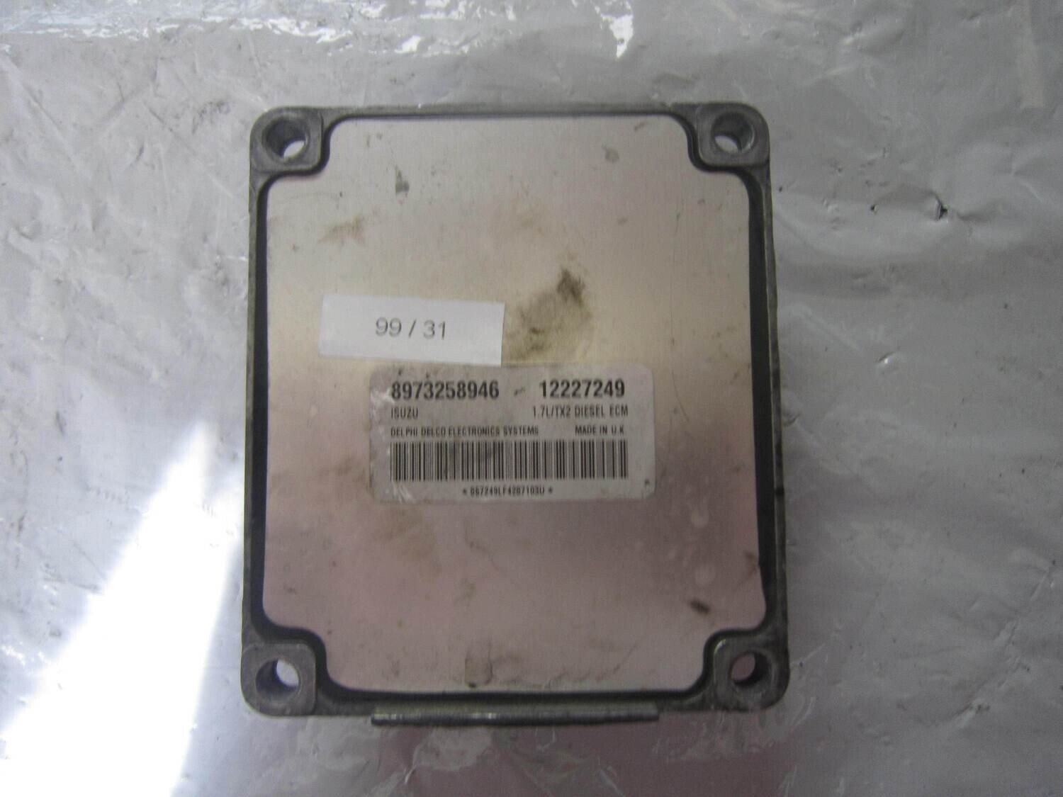 99-31 Centralina Motore Delphi 12227249 8973258946 1.7L/TX2 OPEL Benzina VARIE