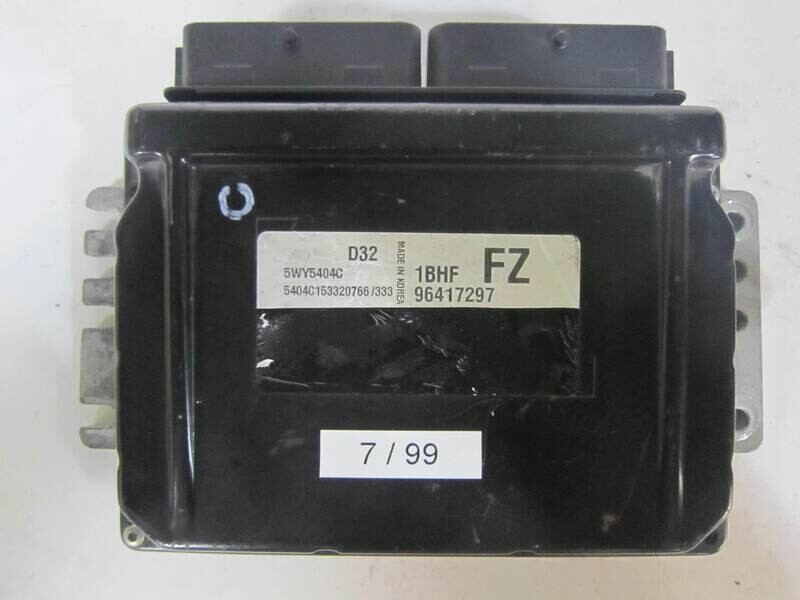 7-99 Centralina Motore Chevrolet  5WY5404C 96417297  1BHF FZ 1BHFFZ D32    CHEVROLET  MATIZ 0.8