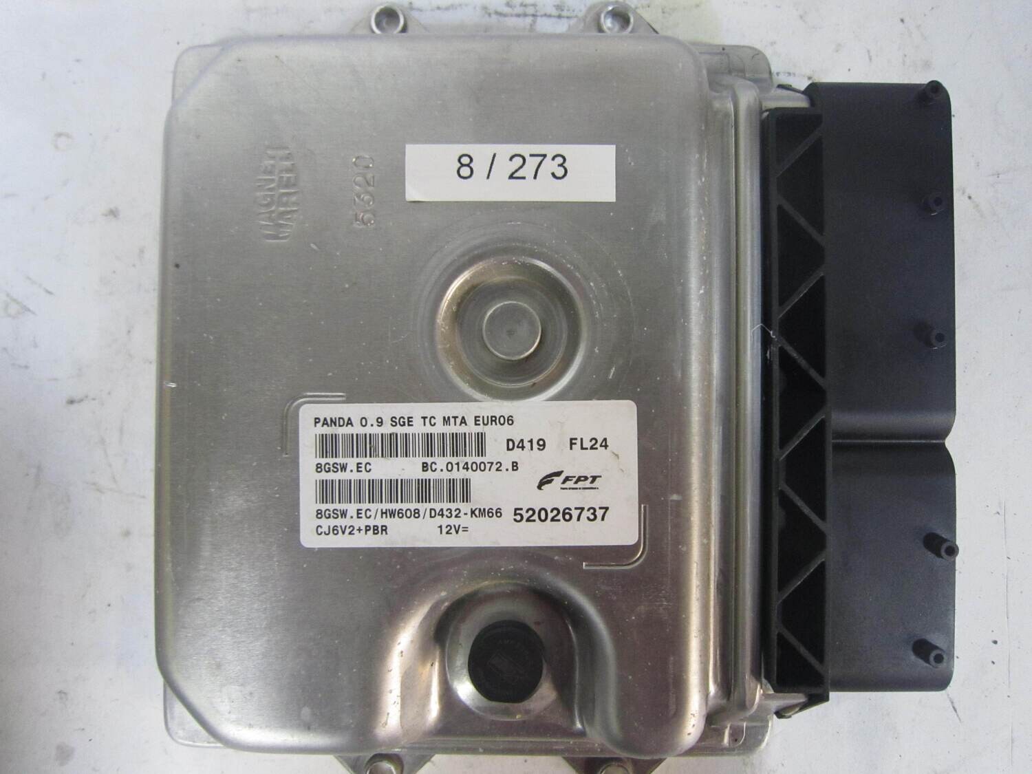 8-273 Centralina Motore Magneti Marelli  52026737 BC.0140072.B BC0140072B 8GSW.EC 8GSWEC     ALFA ROMEO / FIAT / LANCIA  PANDA 900T E6