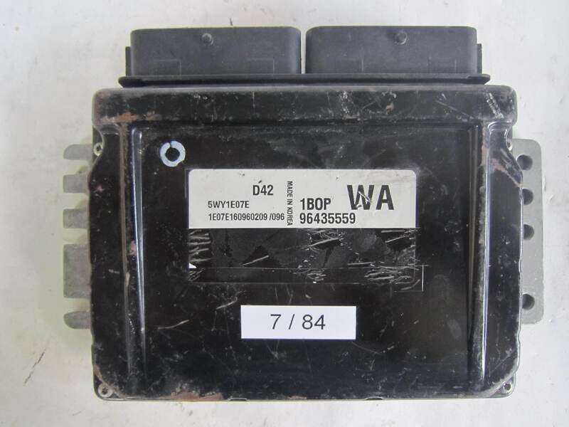7-84 Centralina Motore Chevrolet  5WY1E07E 96435559  1BOP WA 1BOPWA     CHEVROLET  Aveo KALOS 1.2