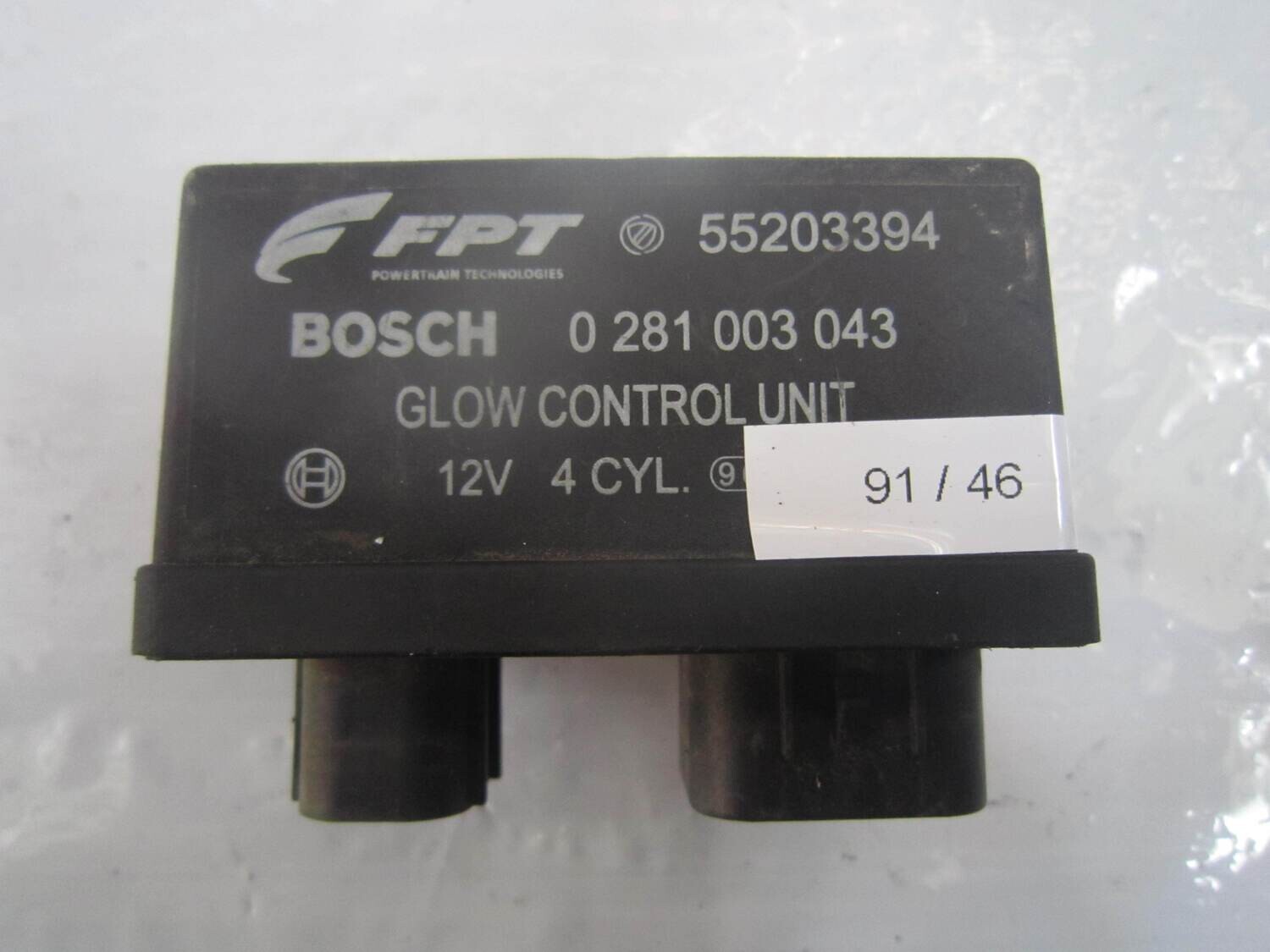 91-46 Rele' Candeletta Fpt 0 281 003 043 0281003043 55203394 GLOW CONTROL UNIT   ALFA ROMEO / FIAT / LANCIA DIESEL VARIE