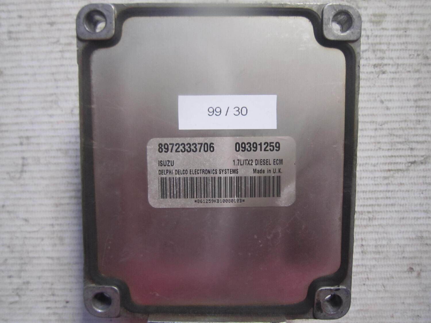 99-30 Centralina Motore Delphi 8972333706 09391259 1.7L/TX2 OPEL VARIE