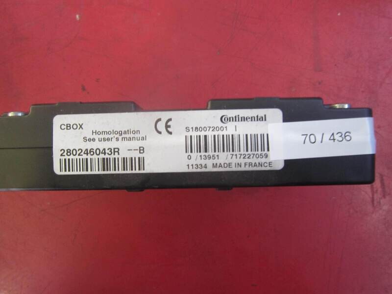 70-436 Centralina Bluetooth Continental 280246043-B 280246043B S180072001 CBOX RENAULT VARIE