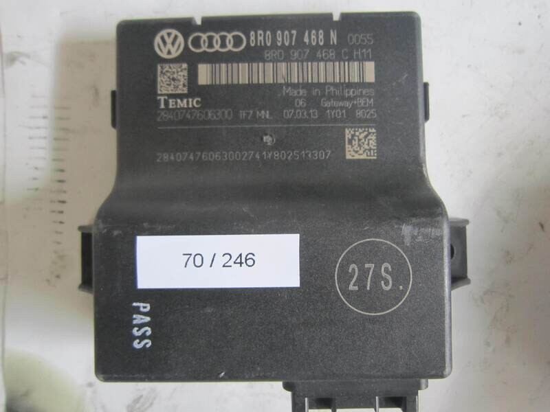 70-246 Centralina Fari Temic 8R0 907 468 N 8R0907468N 8R0 907 468 C  H11 8R0907468CH11 2840747606300 AUDI VARIE