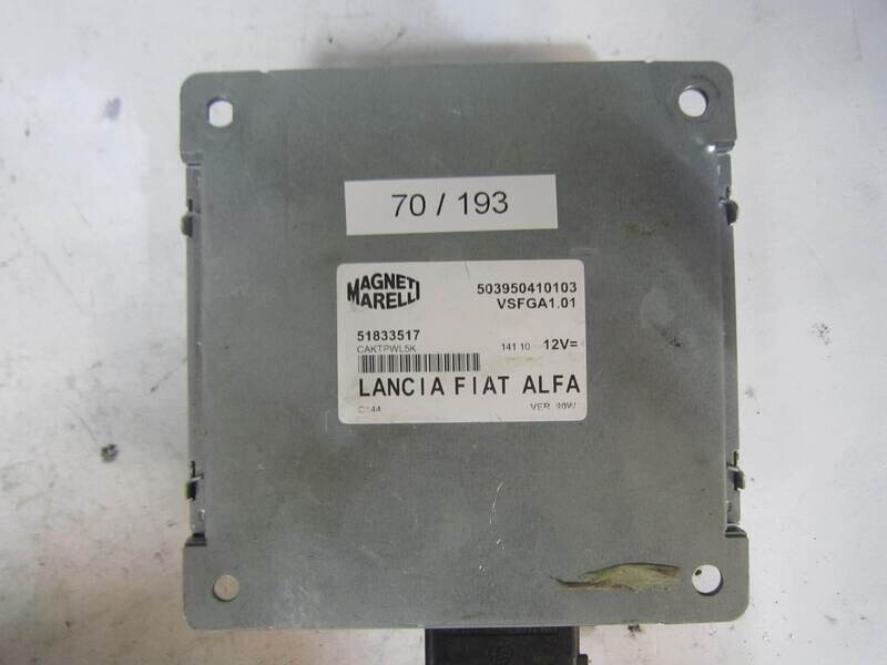 70-193 Modulo Nav Radio CD Player Magneti Marelli 51833517 503950410103 VSFGA1.01 90W ALFA ROMEO / FIAT / LANCIA VARIE