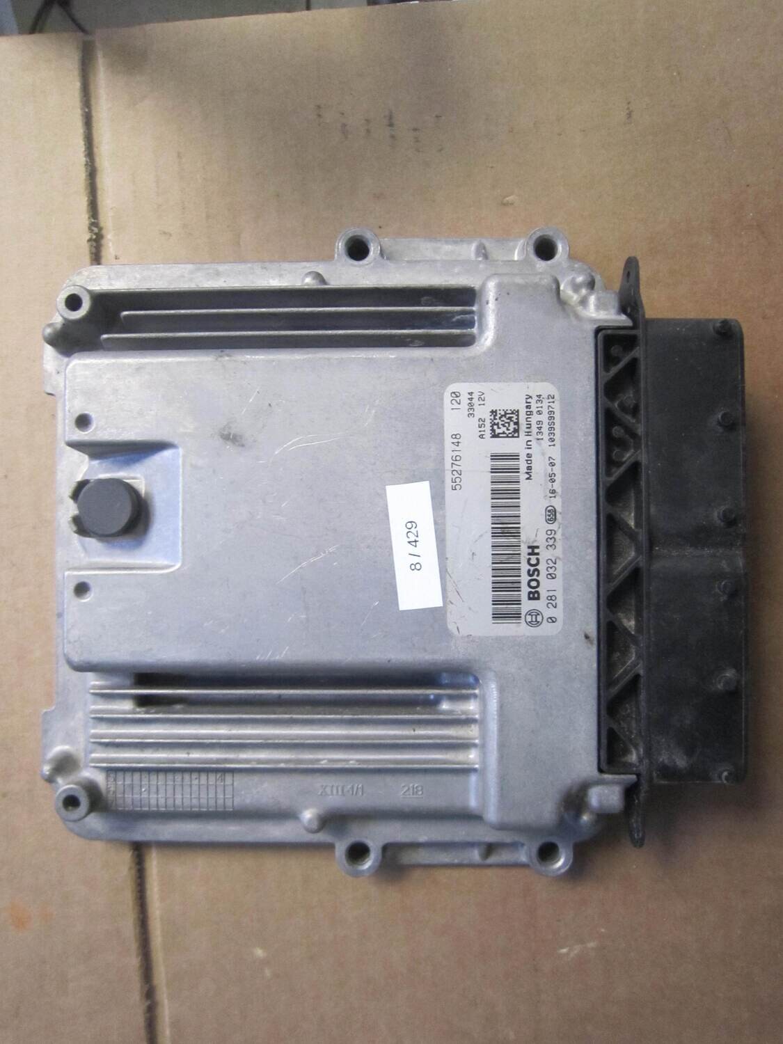 8-429 Centralina Motore Bosch 0 281 032 339 0281032339 55276148 1039S99712 ALFA ROMEO / FIAT / LANCIA Diesel 500 1.3