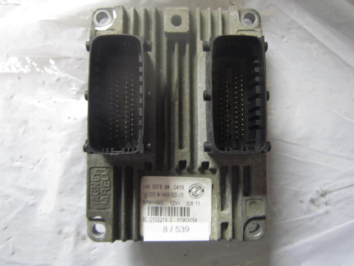 8-539 Centralina Motore Magneti Marelli 51903154 BC.0102319.D IAW 5SF8.M4 HW409/5020-J15 ALFA ROMEO / FIAT / LANCIA Benzina PANDA 1.2