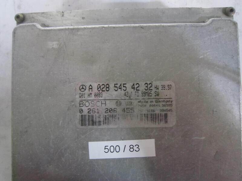 500-83 Centralina Motore Bosch 0261206455 0 261 206 455 A 028 545 42 32 A0285454232 Q01 HM0083 Q01HM0083 4ZJ1FD99M05    MERCEDES BENZ  CLASSE C