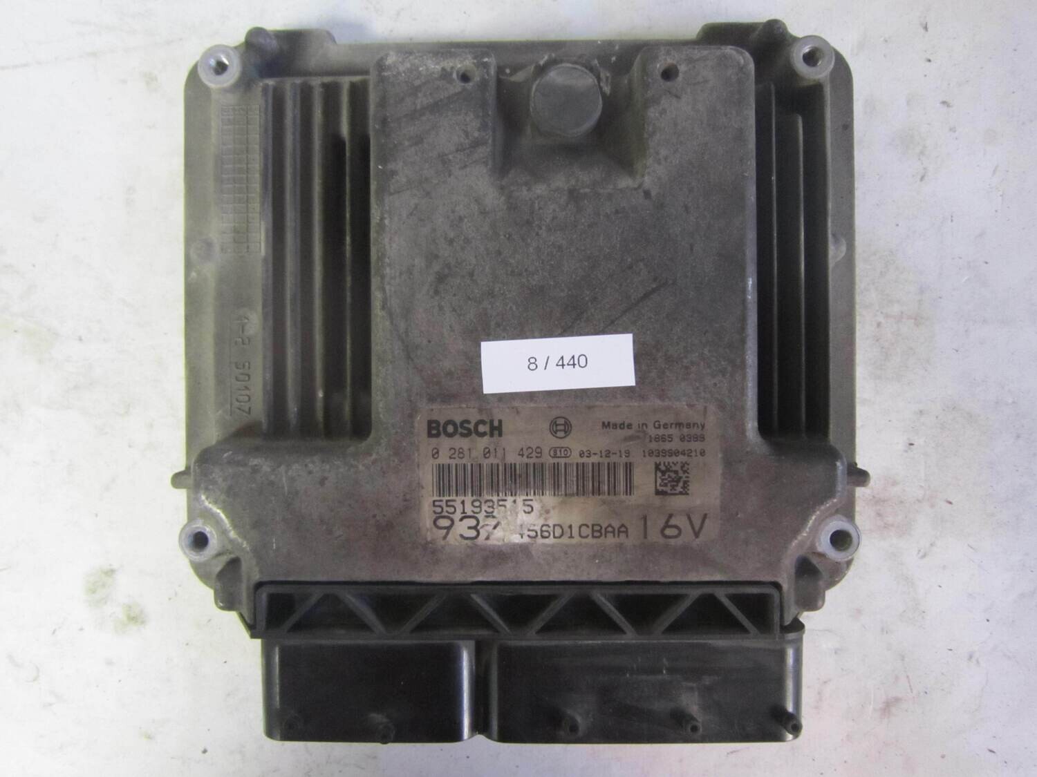 8-440 Centralina Motore Bosch 0 281 011 429 0281011429 55193515 1039S04210 456D1CBAA 16V 937 ALFA ROMEO / FIAT / LANCIA Diesel 147 1.9
