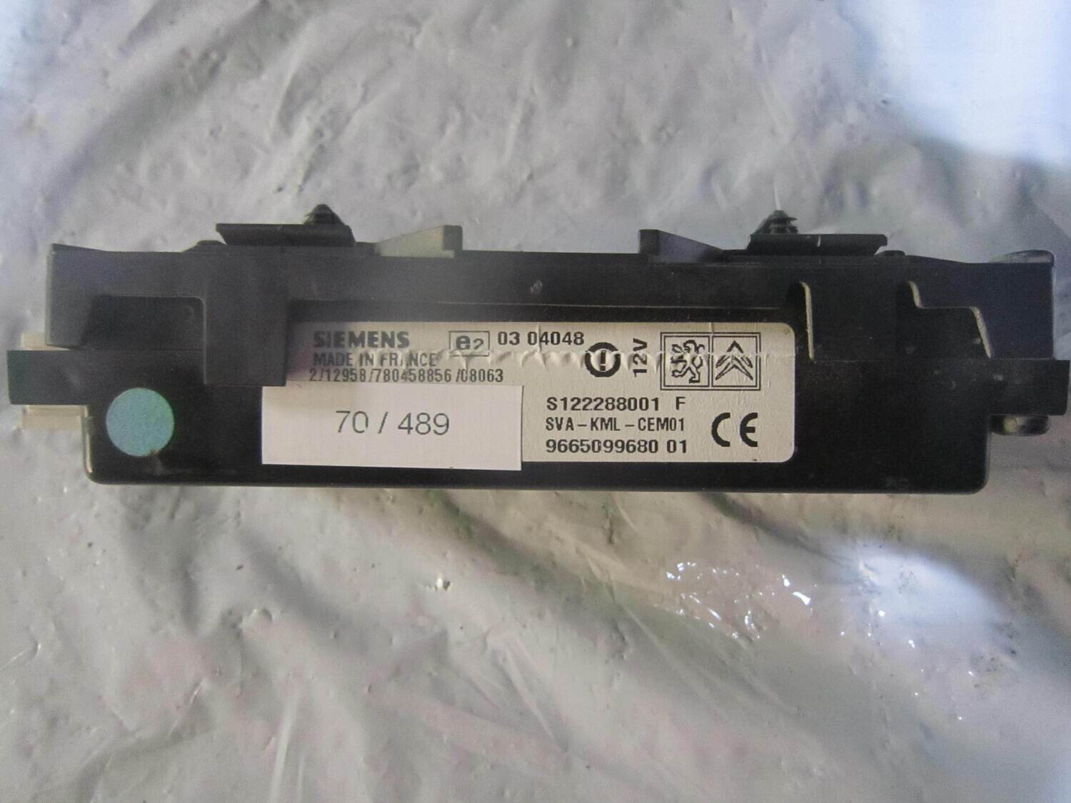 70-489 Centralina Bluetooth Siemens S122288001 F S122288001F 9665099680 01 SVA-KML-CEM01   CITROEN / PEUGEOT Generica VARIE