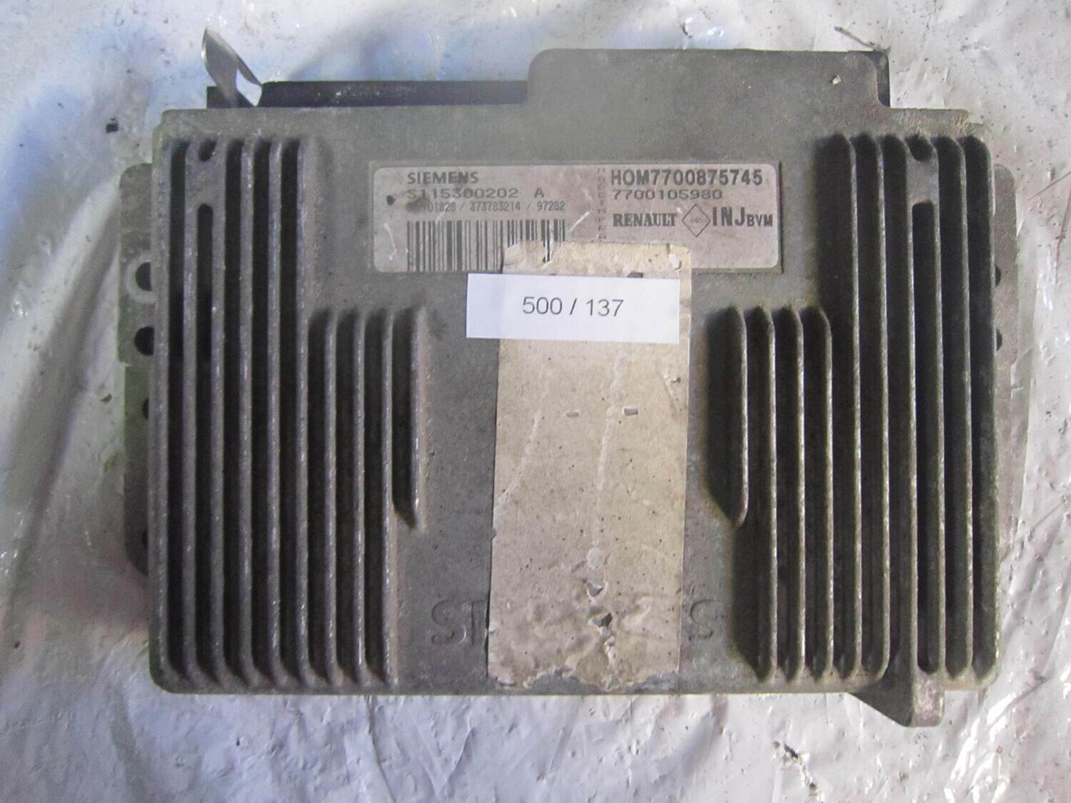 500-137 Centralina Motore Siemens S115300202 HOM7700875745 7700105980 RENAULT Diesel MEGANE SCENIC 1.6