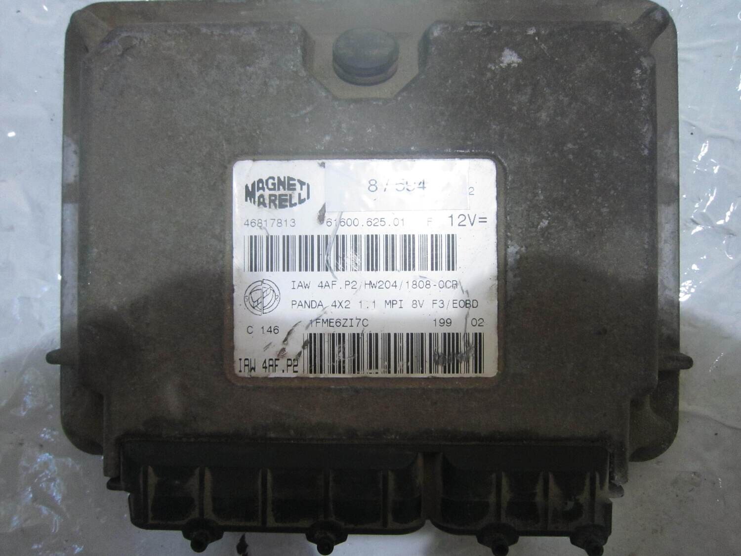 8-594 Centralina Motore Magneti Marelli 46817813 61600.625.01 6160062501 IAW 4AF.P2 HW204/1808-OCR ALFA ROMEO / FIAT / LANCIA Benzina PANDA 1.1
