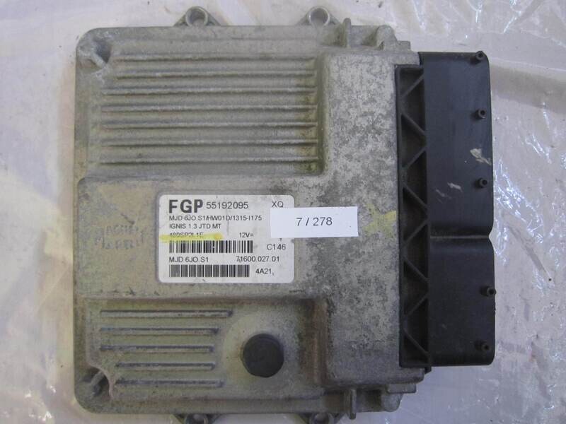 7-278 Centralina Motore Magneti Marelli 55192095 71600.027.01 7160002701 MJD 6JO.S1 HW01D/1315-I175 SUZUKI Diesel IGNIS