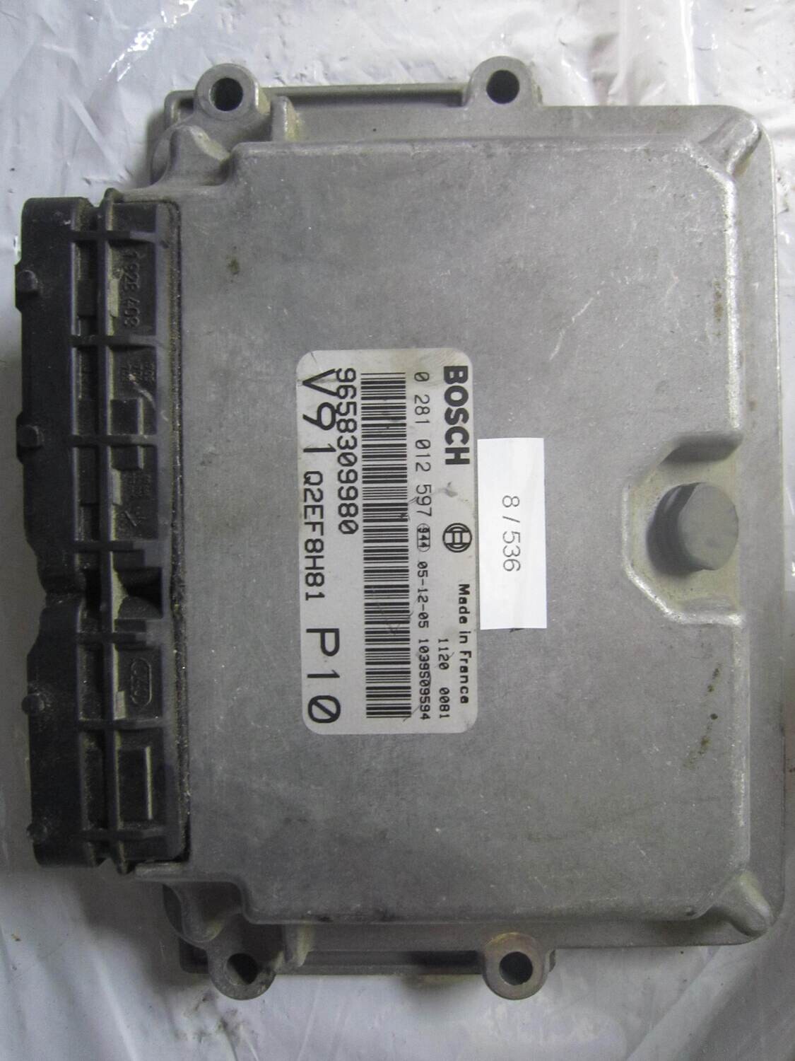 8-536 Centralina Motore Bosch 0 281 012 597 0281012597 9658309980 1039S09594 V91 Q2EF8H81 P10 ALFA ROMEO / FIAT / LANCIA Diesel DUCATO