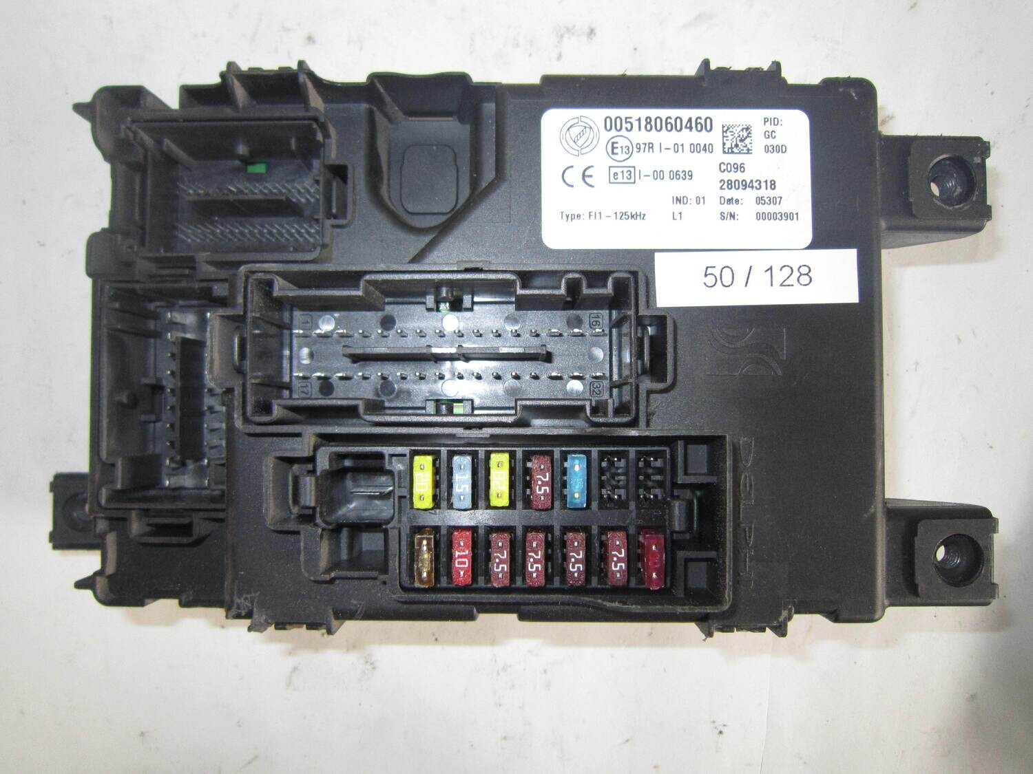 50-128 Body Computer Delphi 00518060460 28094318 C096 ALFA ROMEO / FIAT / LANCIA Diesel PUNTO 1.3