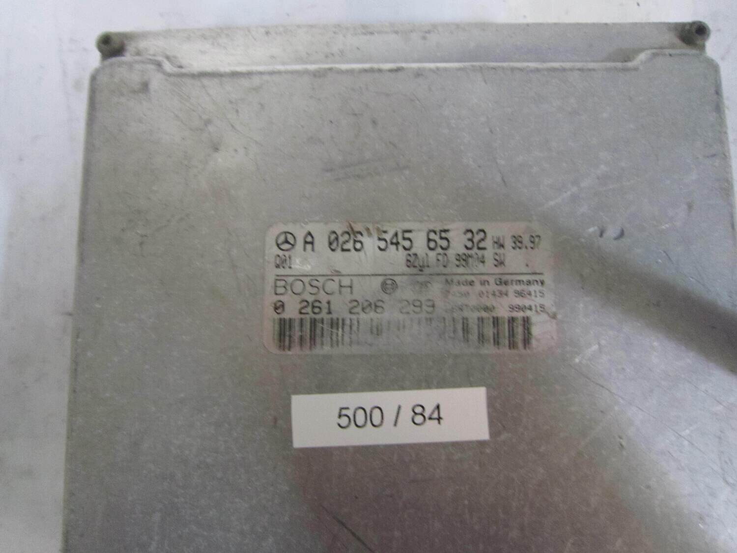 500-84 Centralina Motore Bosch 0261206299 0 261 206 299 A 026 545 65 32 A0265456532 Q01  6ZU1FD99M04    MERCEDES BENZ  CLASSE C