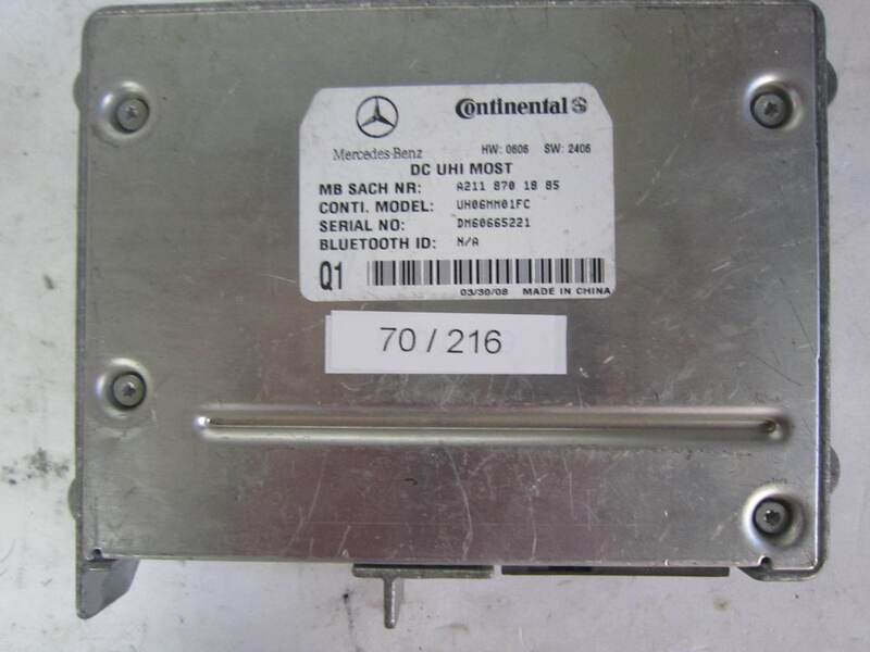 70-216 Centralina Bluetooth Continental A211 870 18 85 A2118701885 UH06MM01FC Mercedes CLASSE  E